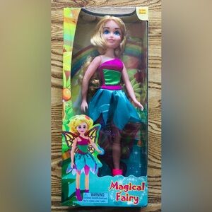 Magical Fairy Doll with Pink and Green Dress